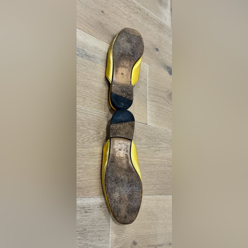 Gucci Women's Gold Mules - Picture 13 of 13